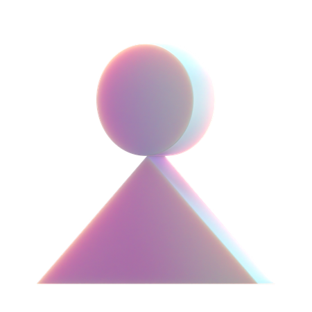 Triangle Balance  3D Icon