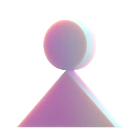 Triangle Balance  3D Icon