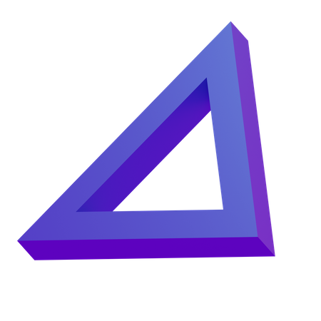 Triangle Basic Geometry 3D Icon