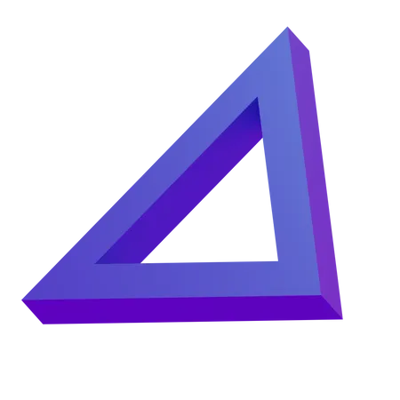 Triangle Basic Geometry  3D Icon