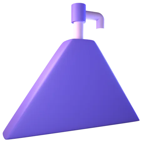 Triangle Bottle  3D Icon
