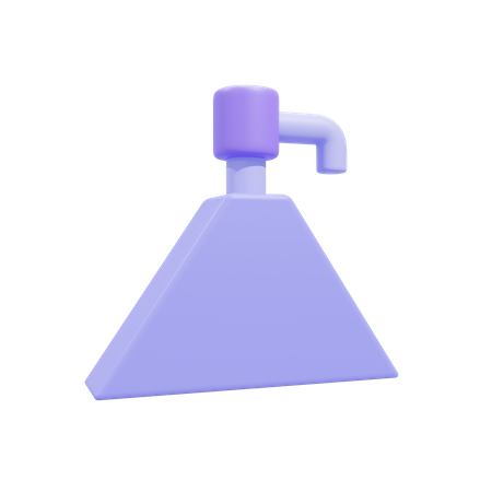 Triangle Bottle  3D Icon