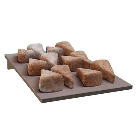 Triangle Bread  3D Icon