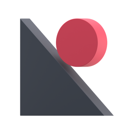 Cercle triangulaire  3D Icon