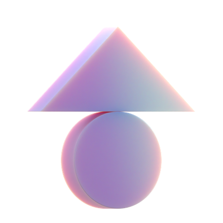 Triangle équilibré  3D Icon