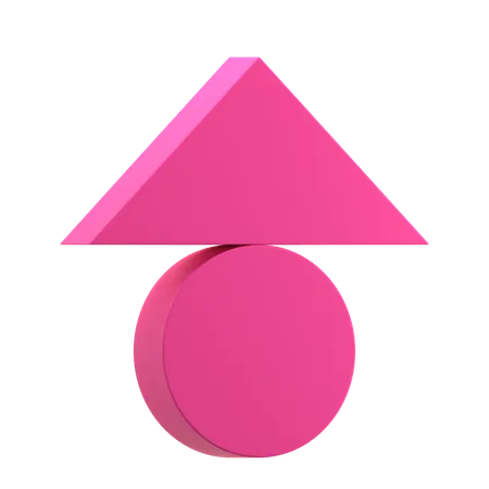 Triangle équilibré  3D Icon