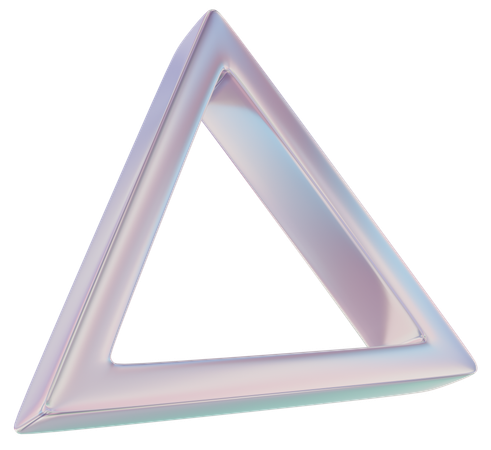 Triangle Frame  3D Icon