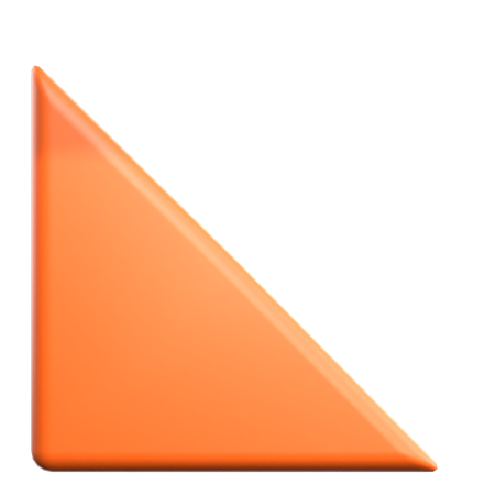 Triangle Geometric Shape  3D Icon