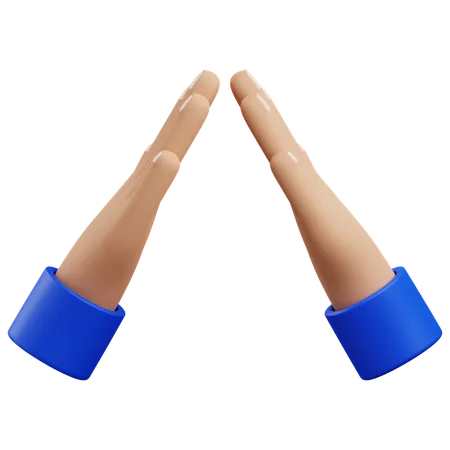 Triangle hand gesture  3D Icon