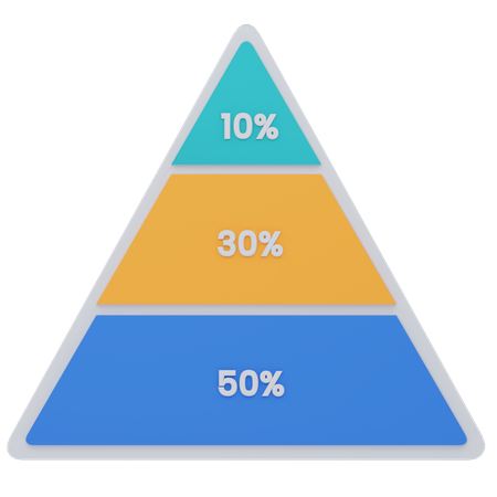 Infographie triangulaire  3D Icon