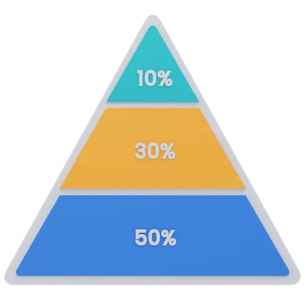 Infographie triangulaire  3D Icon