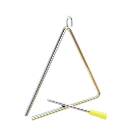 Triangle Instrument 3D Illustration