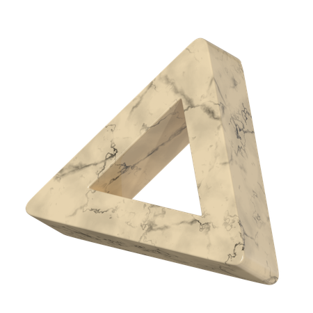 Triangle Marble  3D Icon