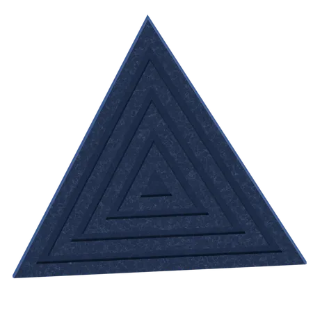 삼각형 미로  3D Icon