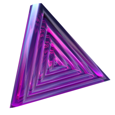 삼각형 미로  3D Icon
