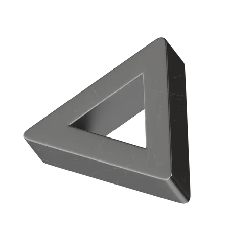 Triangle Metal  3D Icon