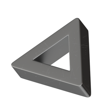 Triangle Metal  3D Icon