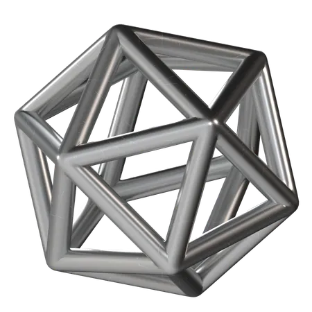 Triangle Metal  3D Icon