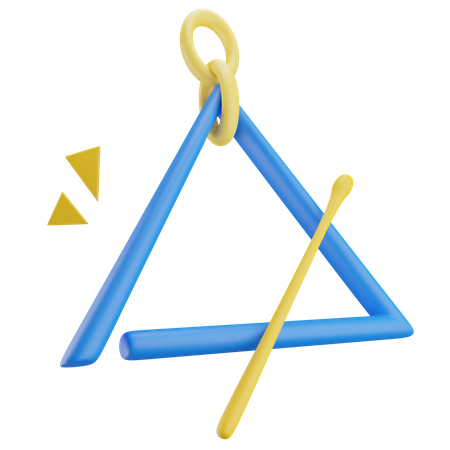 Triangle musical  3D Icon