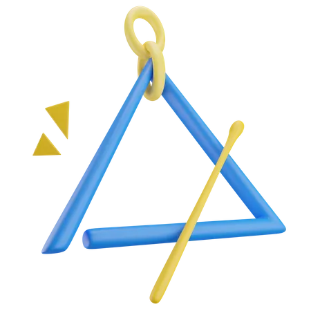 Triangle musical  3D Icon