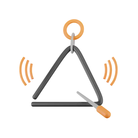 Triangle musical  3D Icon