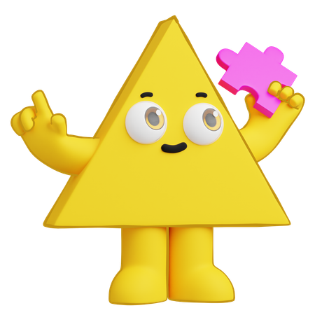 Triangle piece  3D Icon