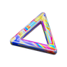 3d triangle ring shape illustration