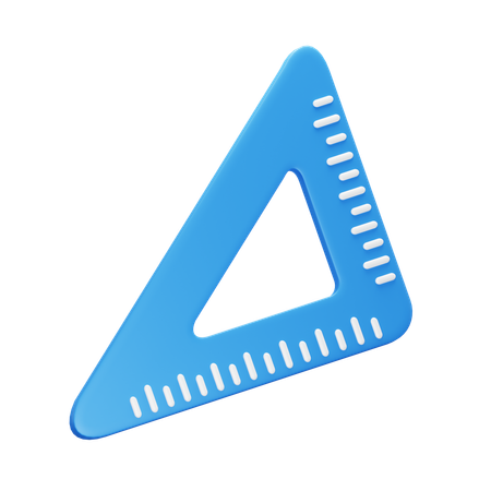 Triangle ruler  3D Icon