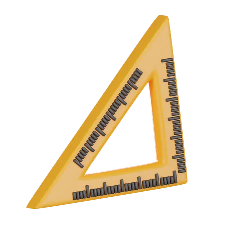 Triangle Ruler 3 D Icon 3D Icon