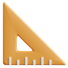 3d triangle ruler emoji