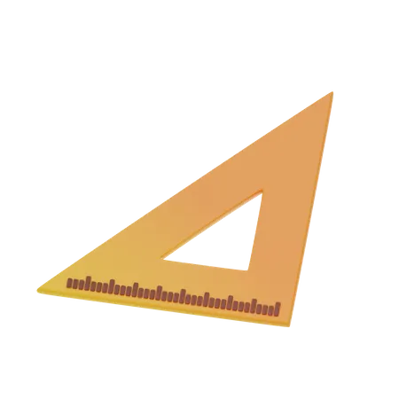 Triangle Ruler  3D Icon