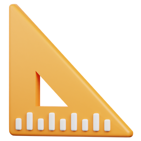 Triangle Ruler  3D Icon