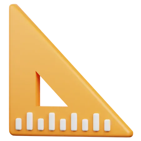 Triangle Ruler  3D Icon