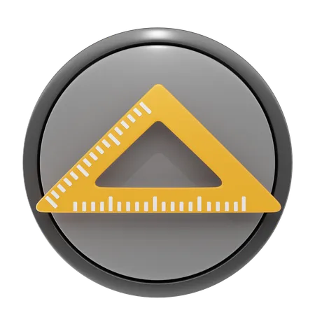 Triangle Ruler  3D Icon