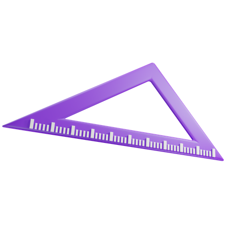 Triangle Ruler  3D Icon