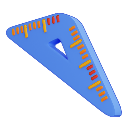 Triangle Ruler  3D Icon