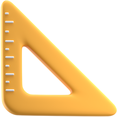 Triangle Ruler  3D Icon