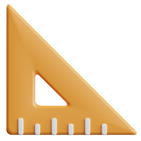 Triangle Ruler  3D Icon