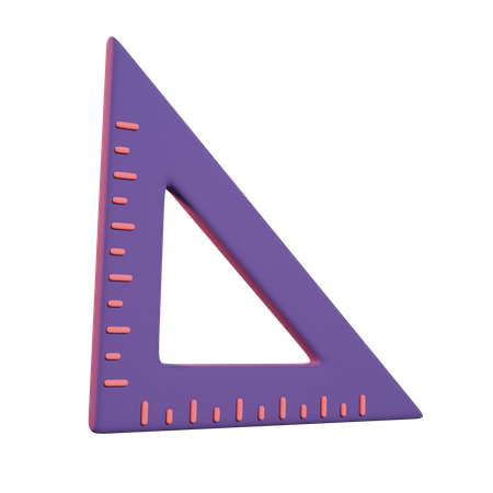 Triangle Ruler  3D Icon