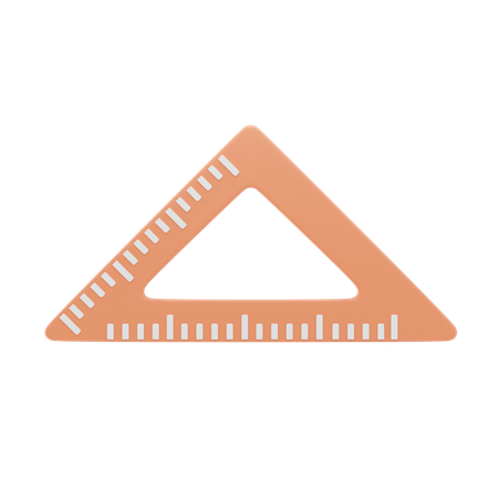Triangle Ruler  3D Icon