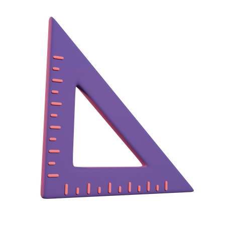 Triangle Ruler  3D Icon