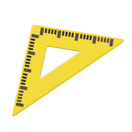 Triangle Ruler  3D Icon