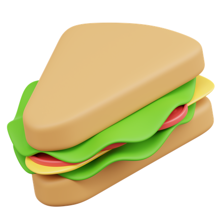 Triangle Sandwich  3D Icon