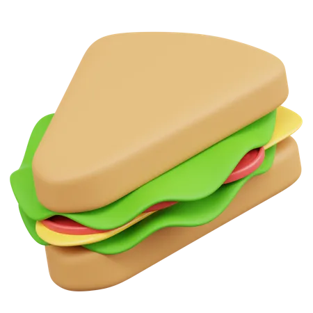 Triangle Sandwich  3D Icon