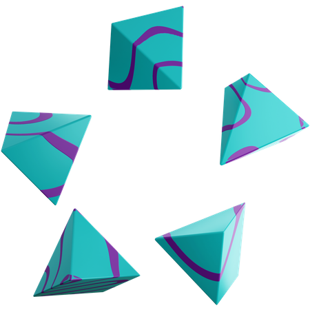 Triangle Shapes  3D Illustration