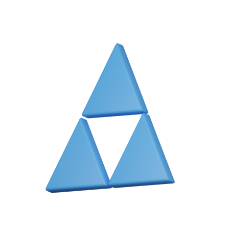 Triangle stack  3D Icon