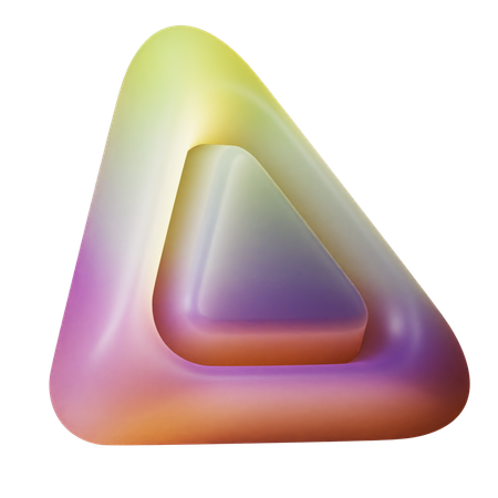 Triangle tordu  3D Icon