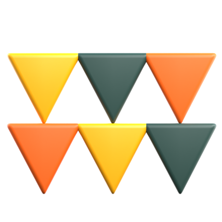 Triangles Geometric Shape  3D Icon