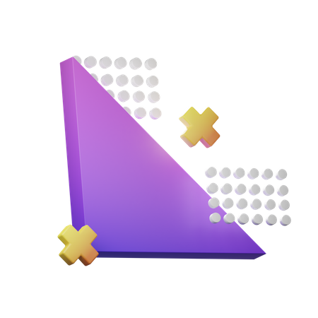 Memphis triangulaire  3D Icon