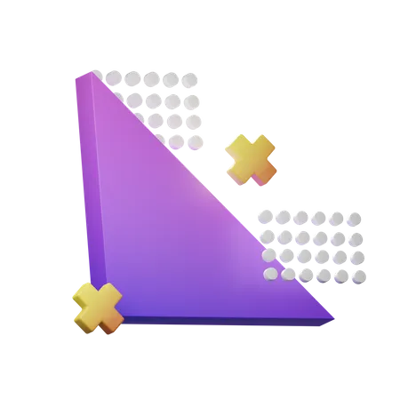 Triangular Memphis  3D Icon